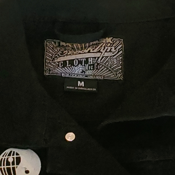 Brooklyn Cloth Have a Nice Trip Patch Black Denim Jacket Joshua Tree Mens Medium - Picture 8 of 11